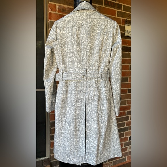 ETCETERA Trench Coat Gray Size 4 - Picture 2 of 11